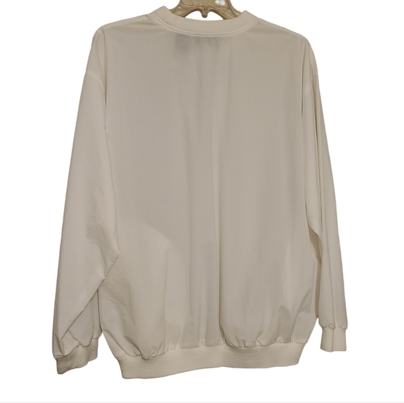 Jantzen Golf | Men's Vintage White Lightweight Crewneck Golf Jacket (Size Large) - Picture 15 of 15